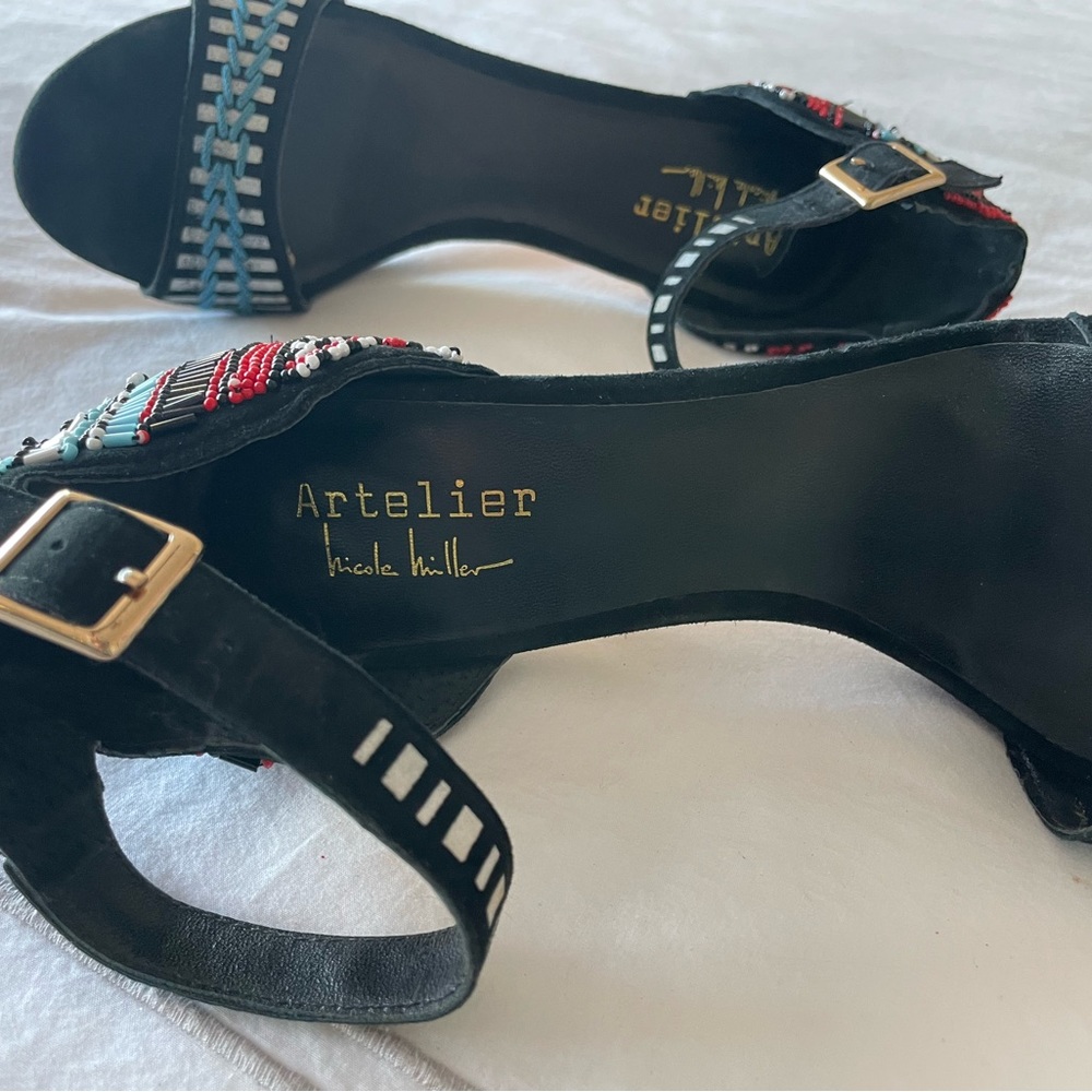 Nicole Miller Artelier shoes with beading